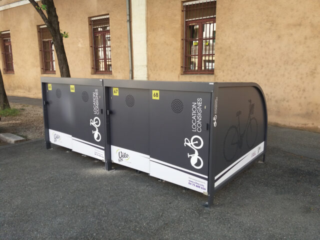 Abris sécurisés pour vélo.