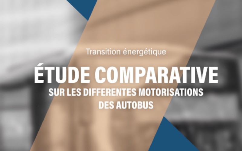 Couverture de l'étude comparative sur les différentes motorisations des autobus.
