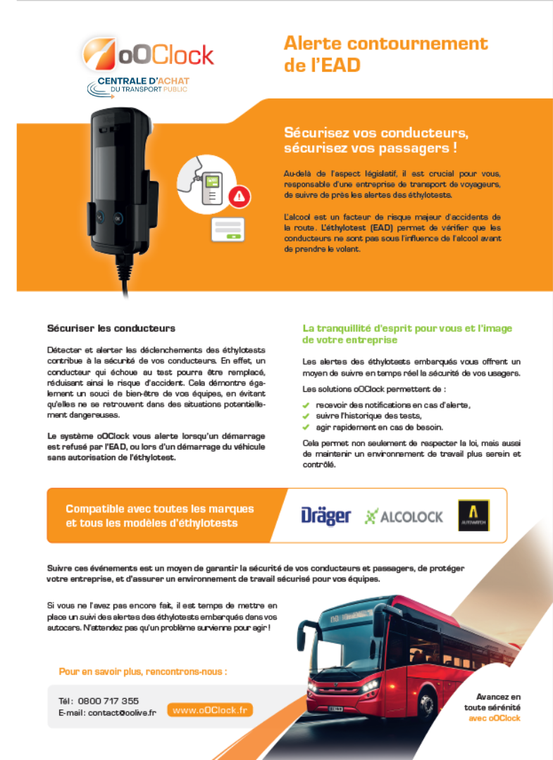 Fiche produit EAD d'oOClock